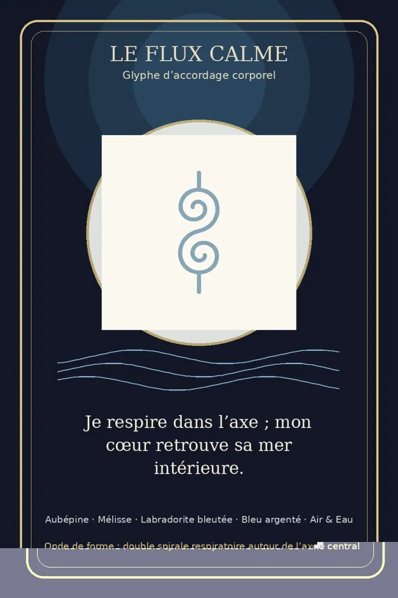 Carte de clôture du Flux Calme